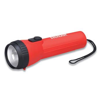 Eveready Industrial General Purpose LED Flashlight, 2 D (Sold Separately), Red