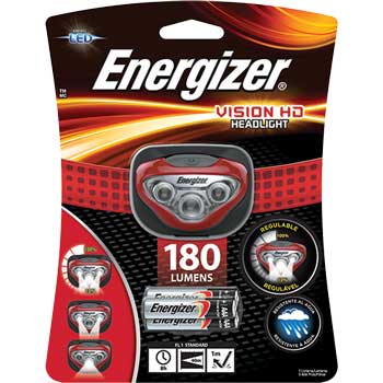 Energizer LED Headlight, 3 AAA, Red