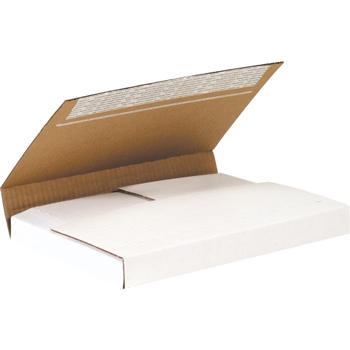 W.B. Mason Co. Deluxe Easy-Fold mailers, 11 1/8&quot; x 8 5/8&quot; x 2&quot;, White, 25/BD