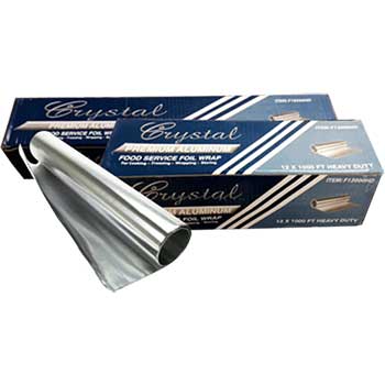 Crystalware Aluminum Foil, 24&quot; x 500&#39;, Heavy-Duty, Cutter Box