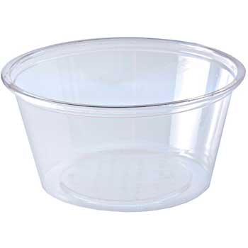 Fabri-Kal Greenware Portion Cups, 3.25 oz, Plastic, Clear, 2000/Carton