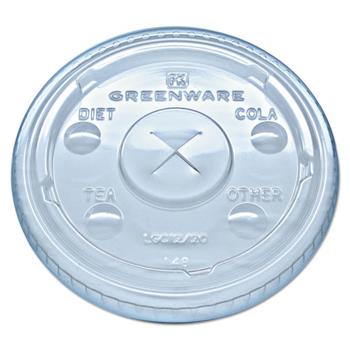 Fabri-Kal Kal-Clear/Nexclear Drink Cup Lids, F/9-14 oz Cups, Clear, Plastic,1000/Carton
