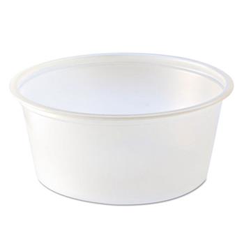 Fabri-Kal Portion Cups, 3.25 oz, Plastic, Translucent, 2500/Carton