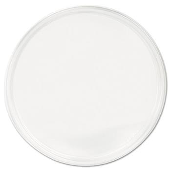 Fabri-Kal PolyPro Microwavable Deli Container Lids, Plastic, Round, Clear, 500/Carton