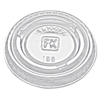 Fabri-Kal&#174; Portion Cup Lids, Fit 0.75-1 oz. Portion Cups, Clear, 2500/CT