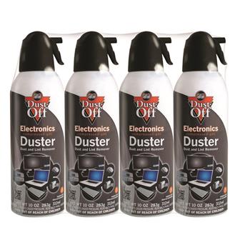 Dust-Off Disposable Compressed Gas Duster, 10 oz Cans, 4/Pack