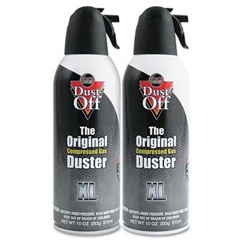 Dust-Off Disposable Compressed Gas Duster, 10 oz Cans, 2/Pack
