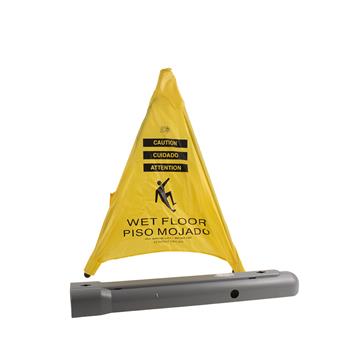 Spill Magic Pop Up Safety Cone, 3&quot; x 2 1/2&quot; x 20&quot;, Yellow