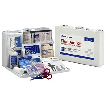 First Aid Only First Aid Kit for 25 People, 106-Pieces, OSHA Compliant, Metal Case