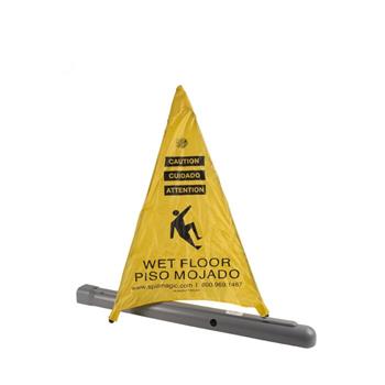 Spill Magic Pop Up Safety Cone, 3&quot; x 2 1/2&quot; x 30&quot;, Yellow