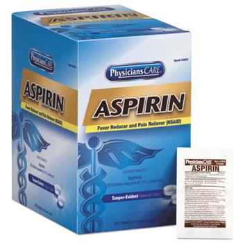 PhysiciansCare Aspirin Tablets, 250 Doses per box