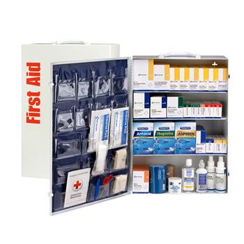 First Aid Only ANSI Class B+ 4 Shelf First Aid Station with Medications, 1437 Pieces