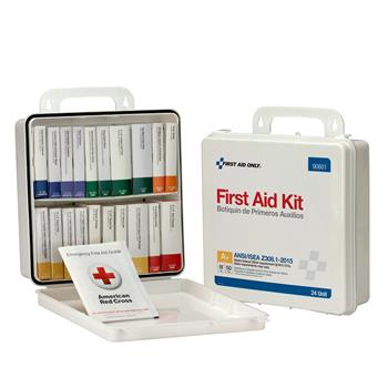 First Aid Only Weatherproof ANSI Class A+ First Aid Kit for 50 People, 24 Pieces