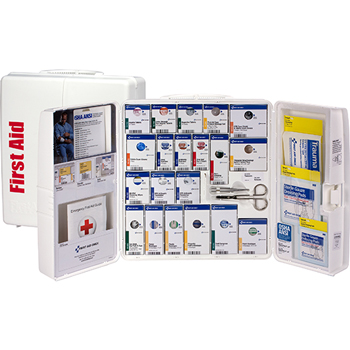 First Aid Only™ ANSI Compliant SmartCompliance First Aid Station Class A+, 50 People, 241 Pieces