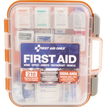First Aid Only Clear Cover First Aid Kit, 50-person ANSI