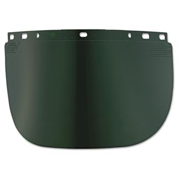 Fibre-Metal by Honeywell High Performance Face Shield Window, Wide Vision, Propionate, Dark Green