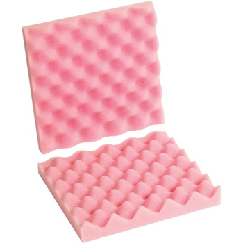 W.B. Mason Co. Anti-Static Convoluted Foam Sets, 10 in x 10 in x 2 in, Pink, 24 Sets/Case