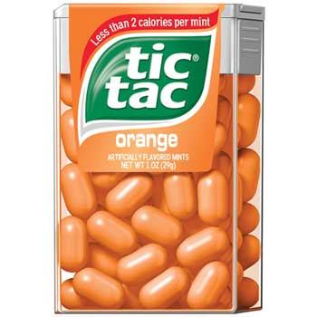 Tic Tac Mint Singles, Orange, 1 oz. Pack, 12/BX