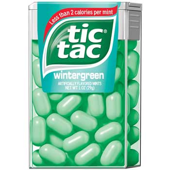 Tic Tac Mint Singles, Wintergreen, 1 oz. Pack, 12/BX