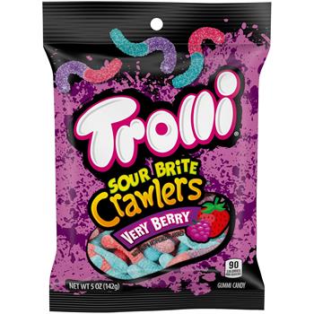 Trolli Sour Brite Crawlers, Very Berry, 5 oz, 12/Case
