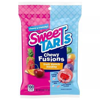 SweeTarts Chewy Fusions, Fruit Punch, 5 oz, 12/Case