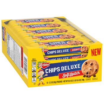 Keebler Chips Deluxe Soft Batch Cookies, 2.2 oz, 12/Case