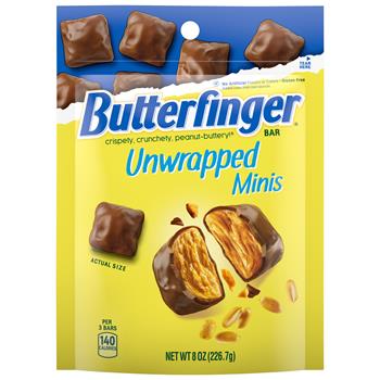 Butterfinger Unwrapped Minis, 8 oz, 12/Case