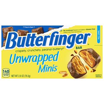 Butterfinger Unwrapped Minis Concession Box, 2.8 oz, 9/Case