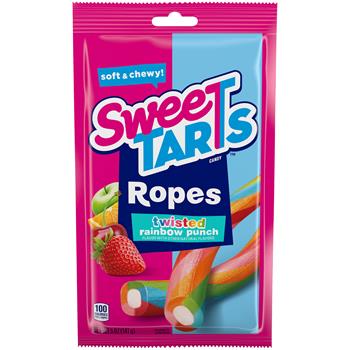 SweeTarts Rainbow Twist Ropes, 5 oz, 12/Case