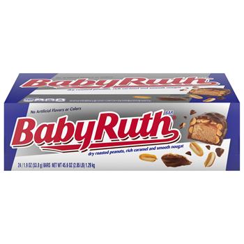 Baby Ruth Bar, 1.9 oz, 24 Bars per Box, 288 Bars/Case