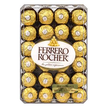 Ferrero Rocher Hazelnut Chocolate Diamond Gift Box, 48 Pieces