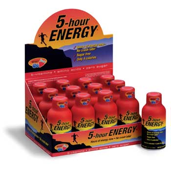 5-hour ENERGY Shot, Mixed Berry, 2 oz, 12/Box