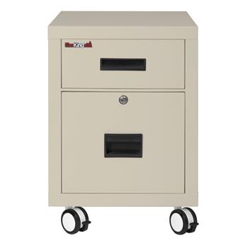 FireKing 30 minute Fire Rated Pedestal Cabinet, Parchment