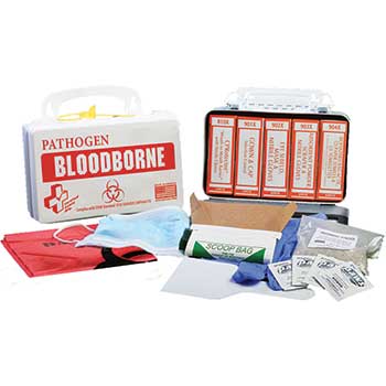 Certified Safety Mfg. Bloodborne Pathogen Deluxe 10 First Aid Kit, Metal Case