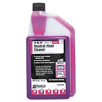 Franklin Cleaning Technology T.E.T. #2 Neutral Floor Cleaner, Citrus, 32oz Bottle, 3/Carton