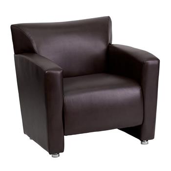 Flash Furniture HERCULES Majesty Series Chair, Leather, Brown
