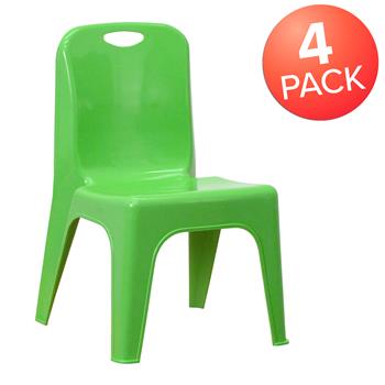 Flash Furniture Green Plastic Stackable, Mason Green Outdoor Furniture