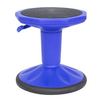 Flash Furniture Carter Kids Flexible Active Stool, Adjustable Height, Non-Skid Bottom, Blue