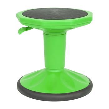 Flash Furniture Carter Kids Flexible Active Stool, Adjustable Height, Non-Skid Bottom, Green