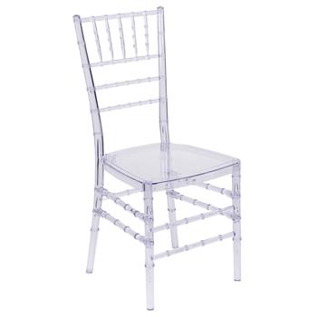 Flash Furniture Elegance Crystal Ice Stacking Chiavari Chair, Blue