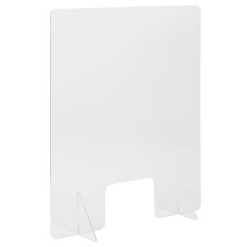 Flash Furniture Acrylic Free-Standing Register Shield / Sneeze Guard, 32&quot; H x 40&quot; L