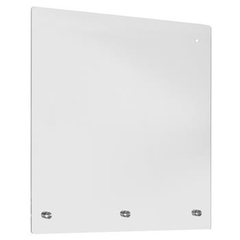 Flash Furniture Acrylic Suspended Register Shield / Sneeze Guard with Hanging and Mounting Hardware, 24 &quot;H x 24&quot; L
