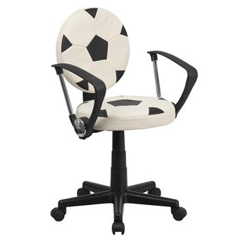 Flash Furniture Soccer Swivel Task Office Chair With Arms