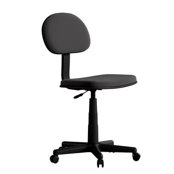 Flash Furniture Low Back Adjustable Student Swivel Task Office Chair with Padded Mesh Seat And Back, Black