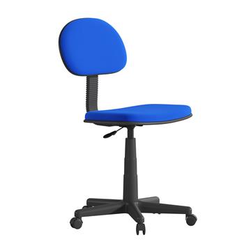 Flash Furniture Low Back Adjustable Student Swivel Task Office Chair with Padded Mesh Seat And Back, Royal Blue