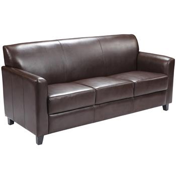 Flash Furniture HERCULES Diplomat Series Sofa, Leather, Brown