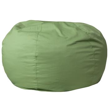 Flash Furniture Oversized Bean Bag Chair For Kids And Adults, Solid Green