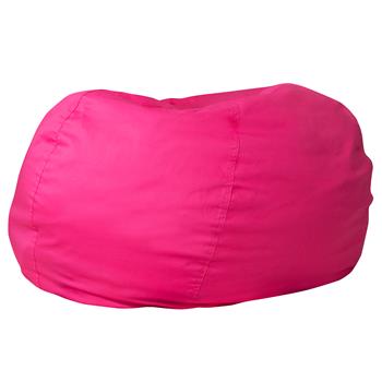 Flash Furniture Oversized Bean Bag Chair For Kids And Adults, Solid Hot Pink