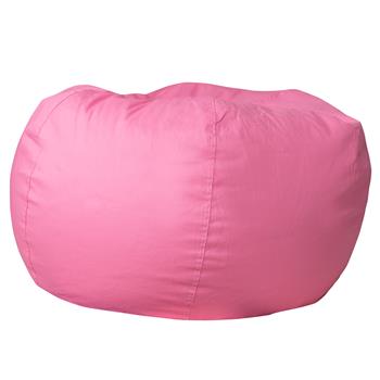 Flash Furniture Oversized Bean Bag Chair For Kids And Adults, Solid Light Pink