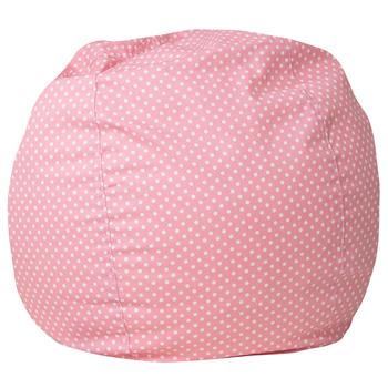 Flash Furniture Small Light Pink Dot Kids Bean Bag Chair